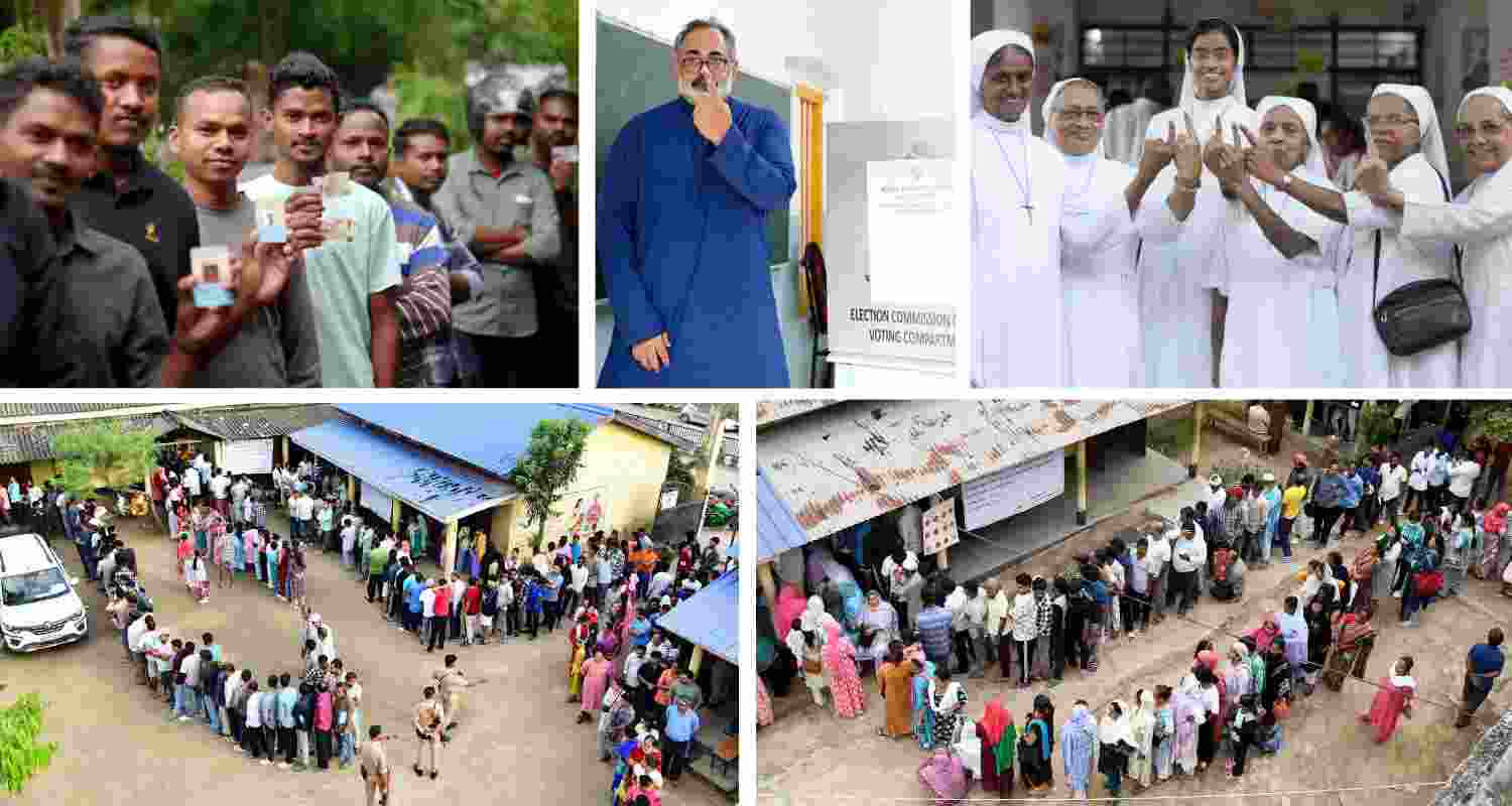 Voting begins in Kerala, Assam and Puducherry Assembly polls amid tight security, as PM Narendra Modi urges high turnout.