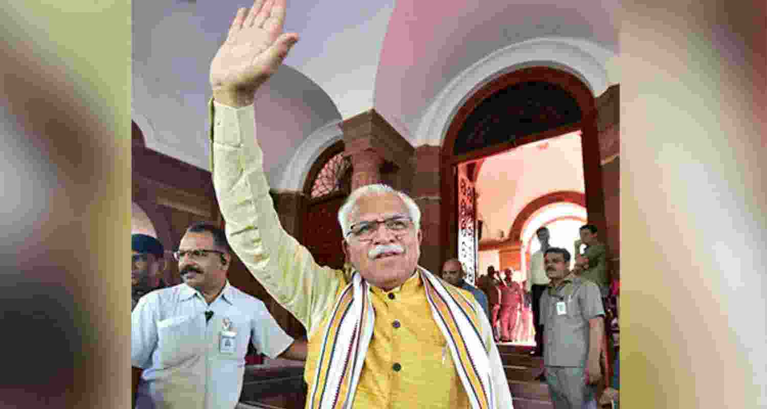 Image of Manohar Lal Khattar. 