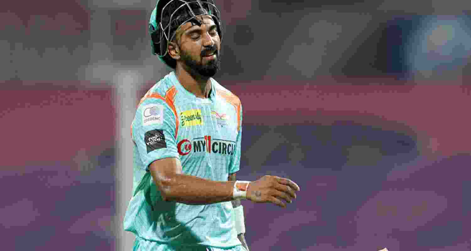 KL Rahul during a match. 