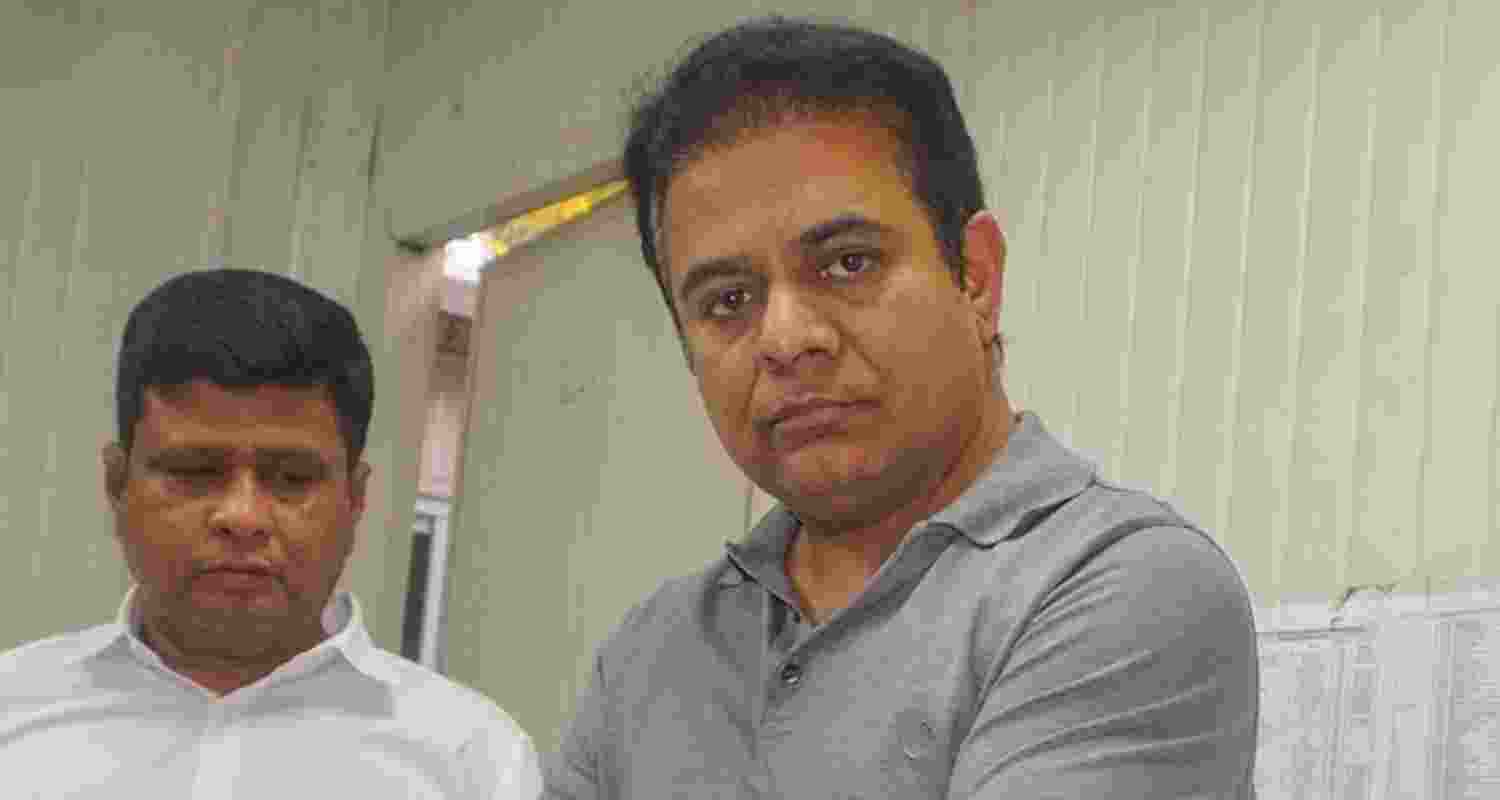 BRS leader KT Rama Rao was placed under house arrest by Telangana police.