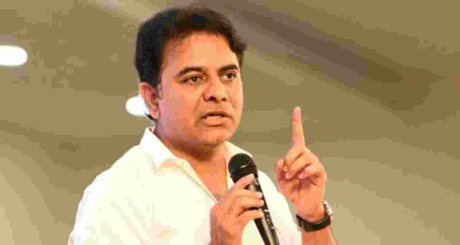 Bharat Rashtra Samithi working president KT Rama Rao. 