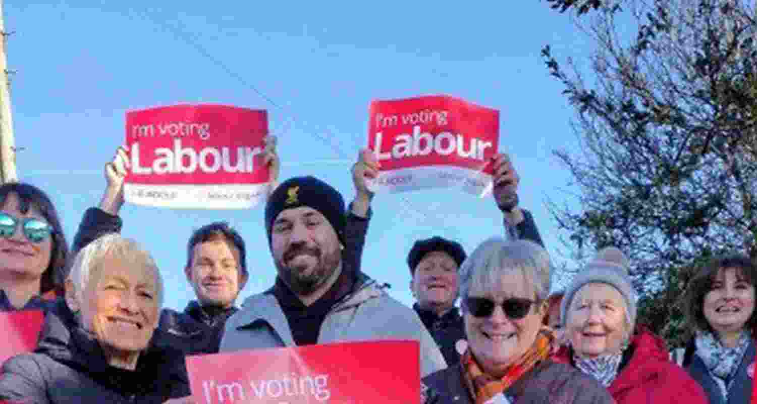 UK's Opposition Labour Party supporters
