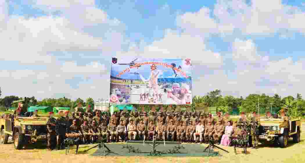 Army personnel pose for a photograph at the Lachit Barphukan Military Station in Assam. The Army has established three new garrisons near the Siliguri Corridor to bolster defence and surveillance.