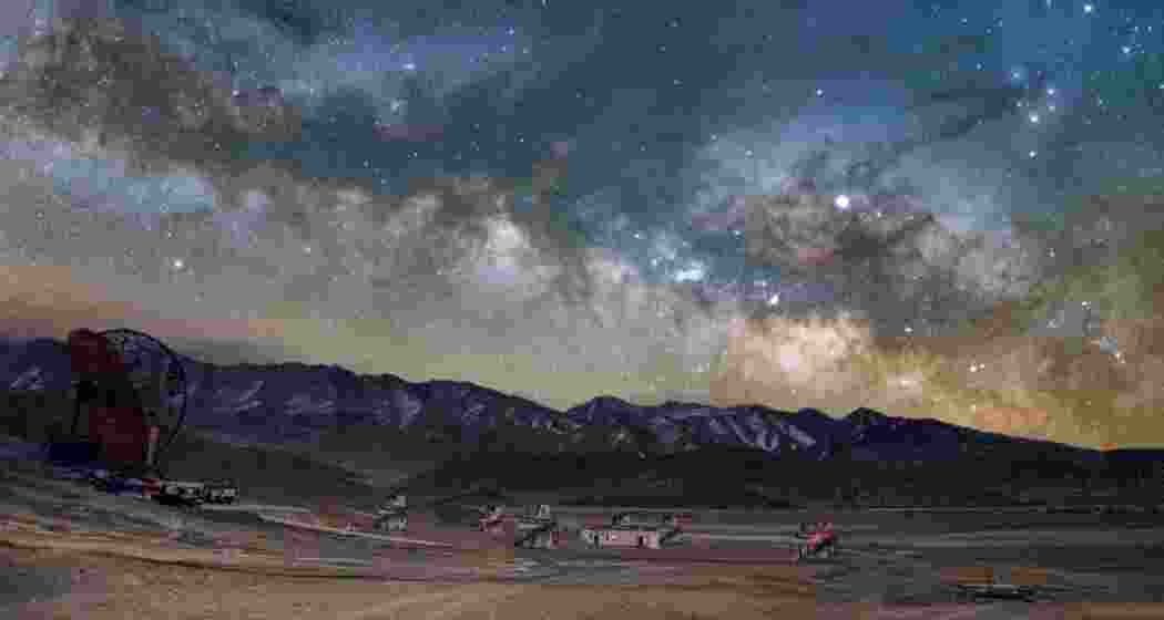 The Milky Way over Hanle in Ladakh.