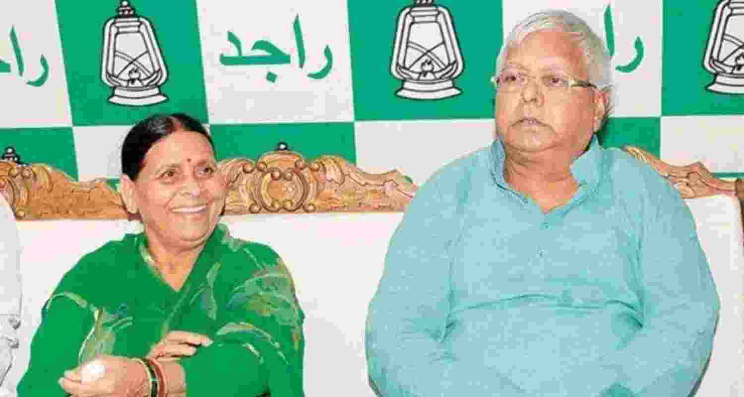 Rashtriya Janata Dal (RJD) chief Lalu Prasad and former Chief Minister of Bihar Rabri Devi - file image.