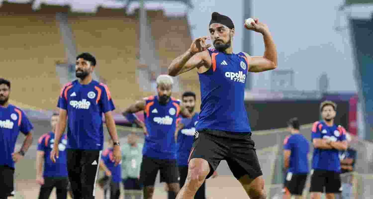 The Indian cricket team on the eve of the crucial match against Zimbabwe in Chennai.  