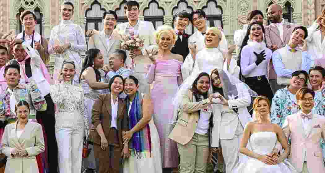 LGBTQ+ couples in Thailand celebrate the landmark day as they register their marriages, marking the first day of the Marriage Equality Act, which grants them equal rights with heterosexual couples.