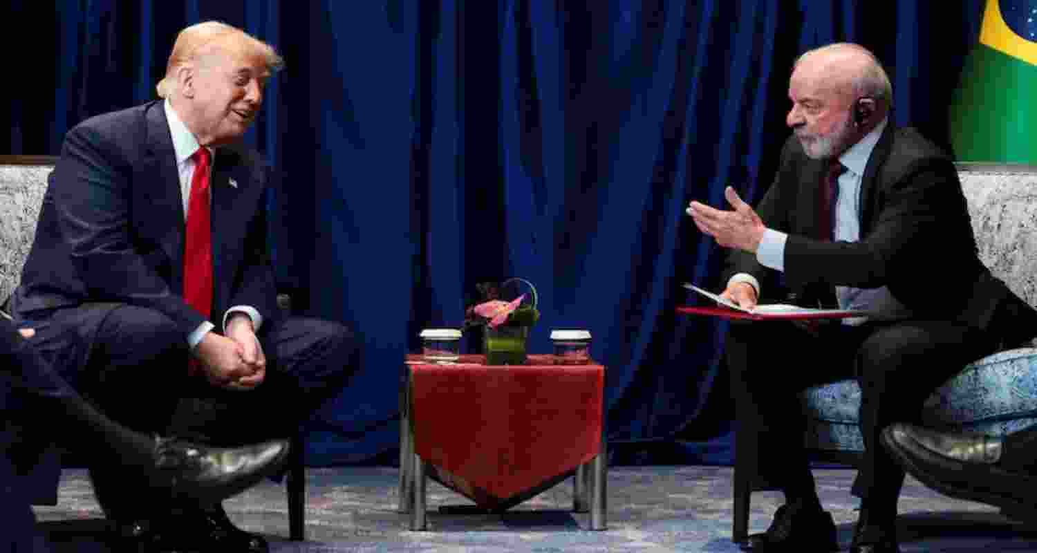 US President Donald Trump meeting Brazilian counterpart, Luiz Inacio Lula da Silva.