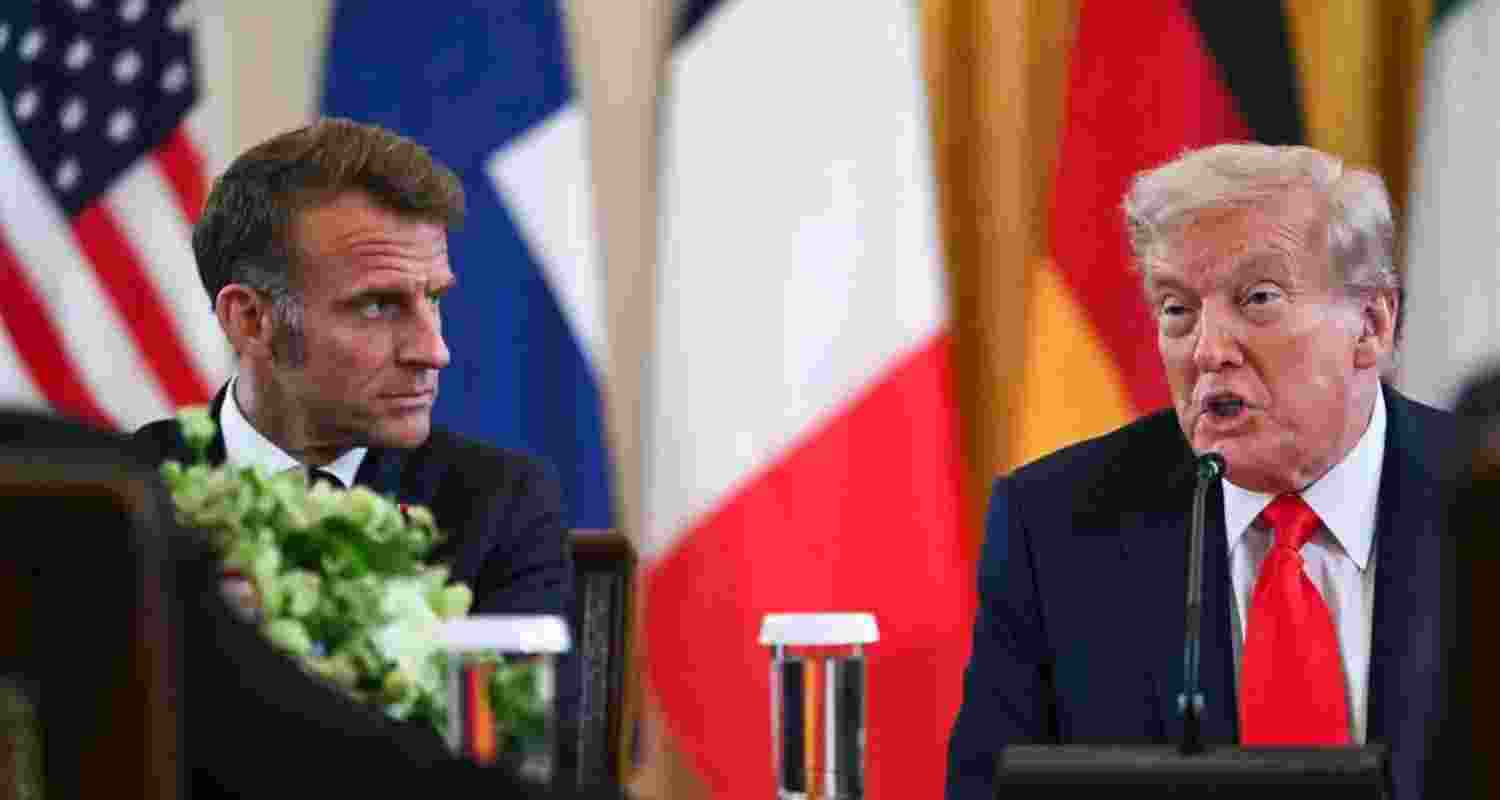 Trump told Macron on a hot mic that he believes Putin wants a Ukraine deal "for me." 