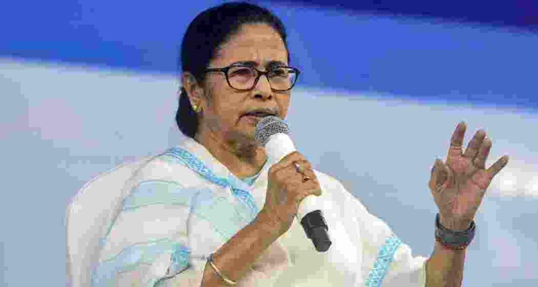File photo of West Bengal Chief Minister Mamata Banerjee addressing a gathering.