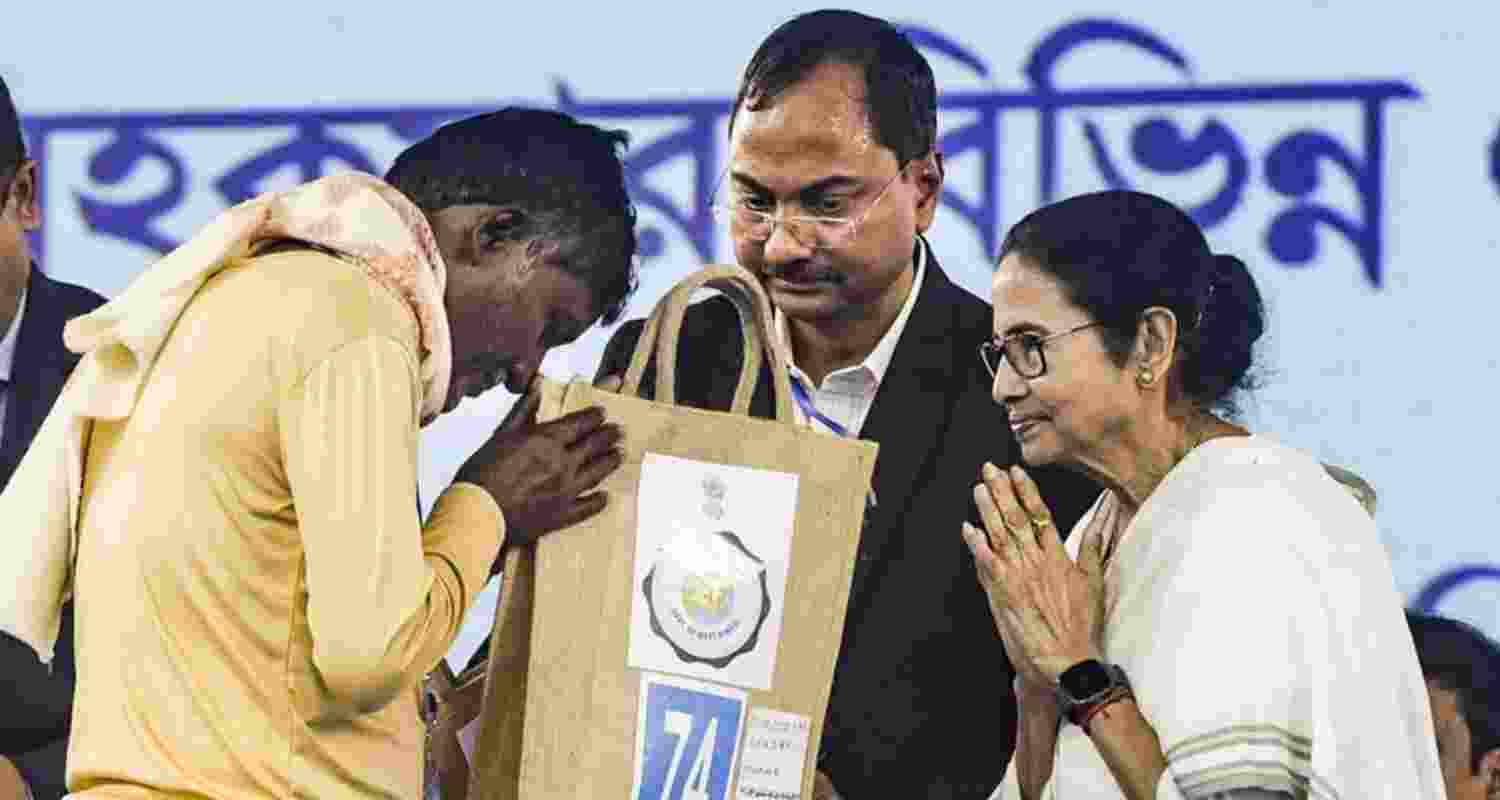 Don't pay anyone to get benefits: Mamata at Sandeshkhali