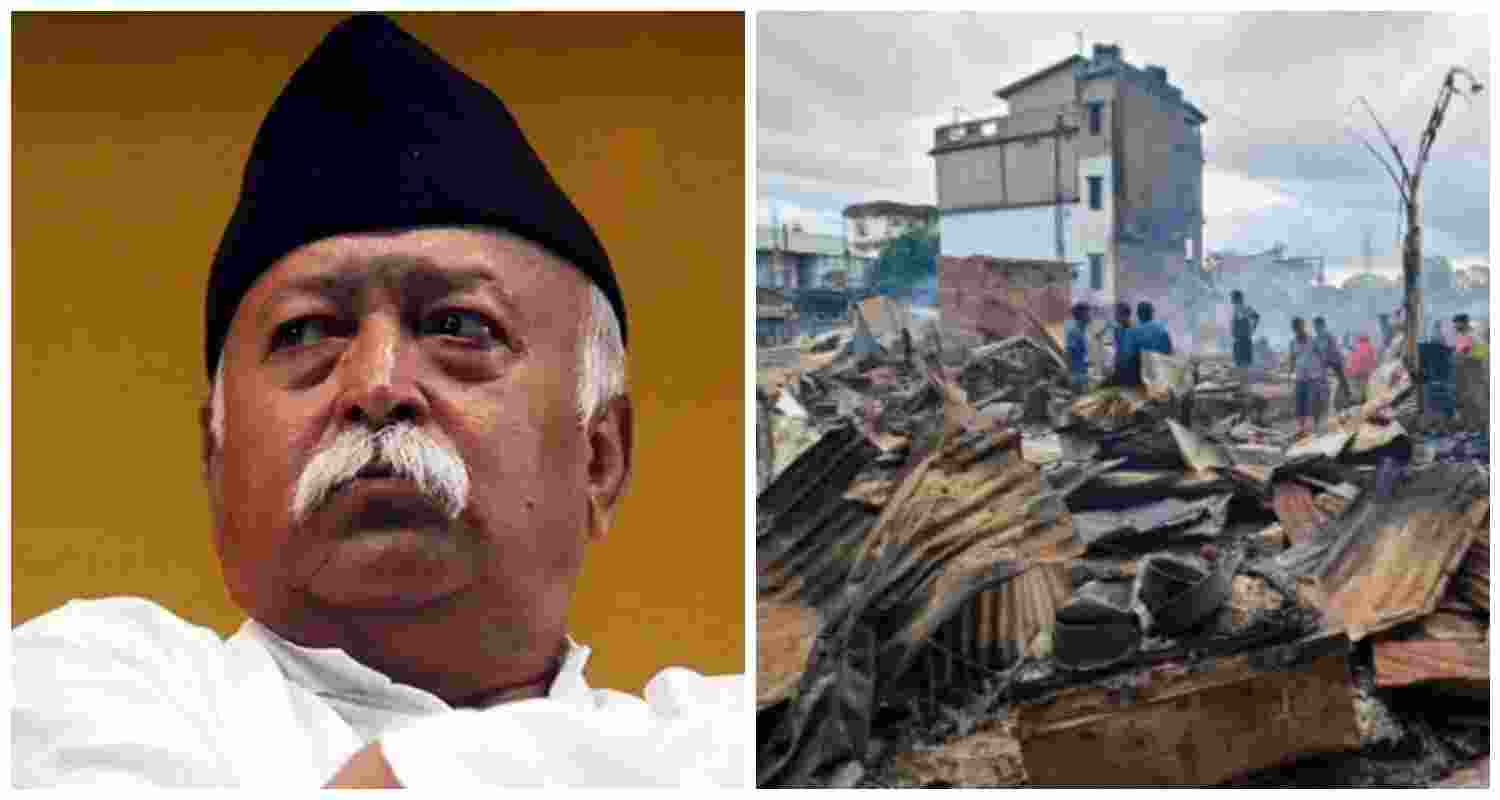 File photo of Rashtriya Swayamsevak Sangh Chief Mohan Madhukar Rao Bhagwat.