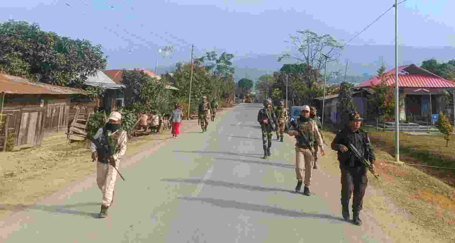 A representative image of security forces in Manipur. 