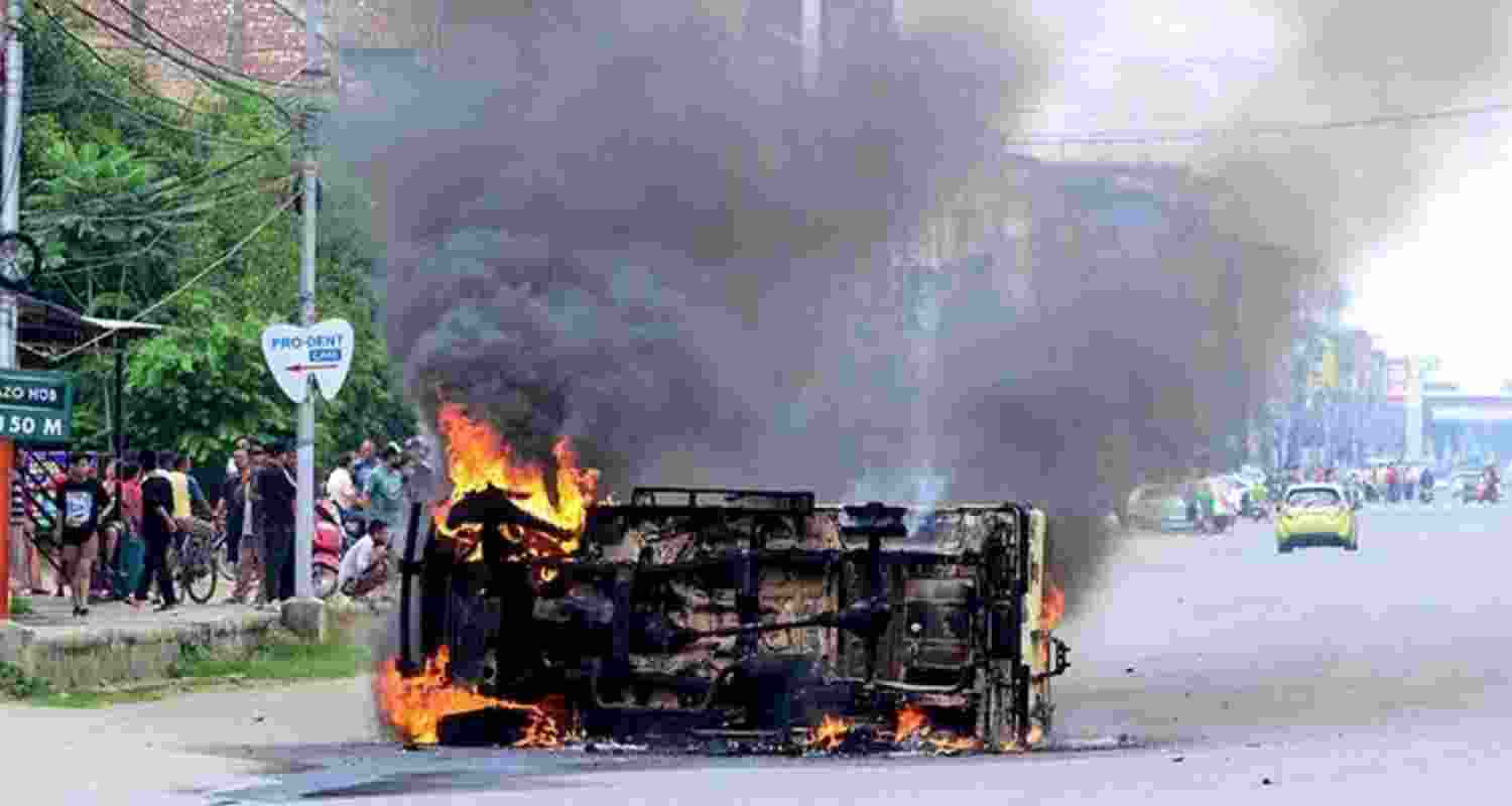 Violence erupted in Manipur following the arrest of leaders of an armed radical group by India’s top investigative agency.