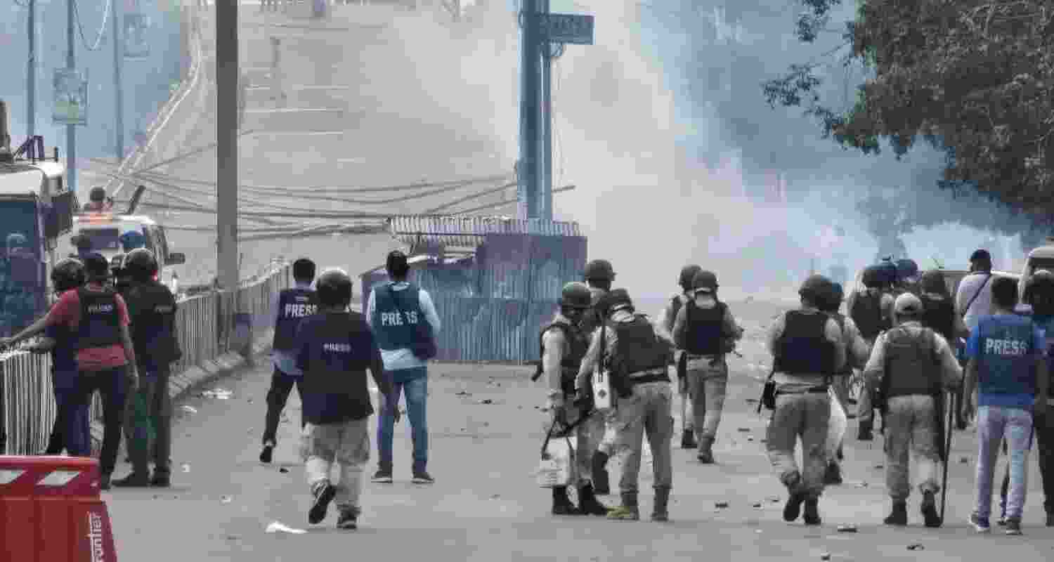 Clashes in Manipur. File photo.