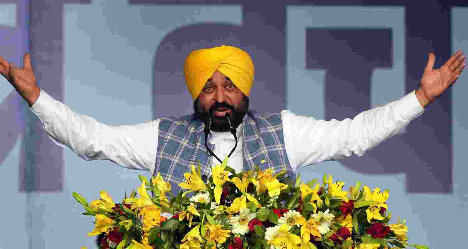 Bhagwant Mann at the India bloc's "Loktantra Bachao rally",