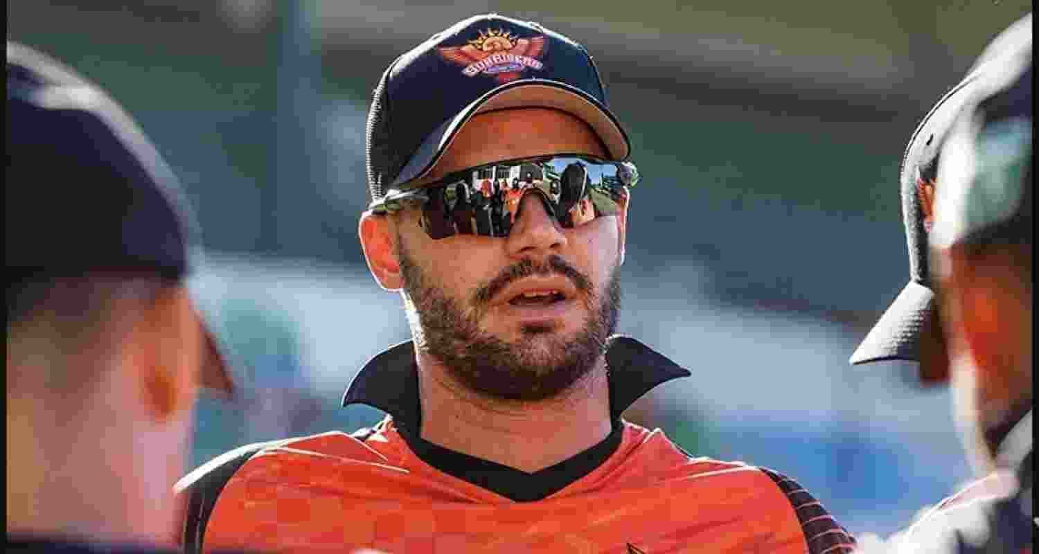 Aiden Markram during a match in the second season of the tournament.