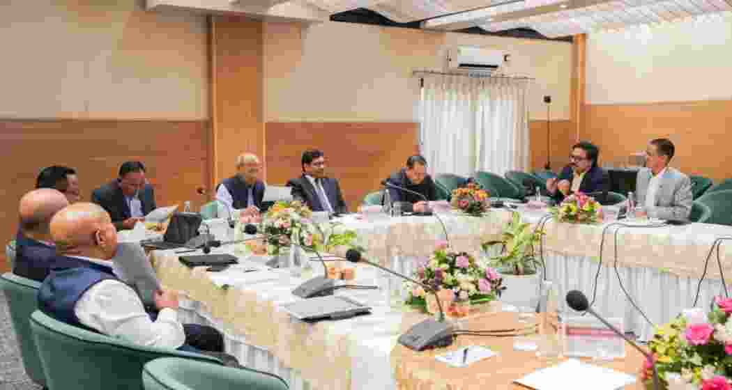 Meghalaya Chief Minister Conrad K Sangma chairs a Cabinet meeting in Shillong, where ministers approved the rollout of the VB-G RAM G rural employment programme, replacing MGNREGA. Meghalaya Chief Minister Conrad K Sangma chairs a Cabinet meeting in Shillong, where ministers approved the rollout of the VB-G RAM G rural employment programme, replacing MGNREGA.