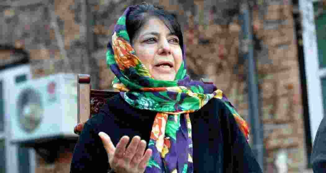 People’s Democratic Party (PDP) president Mehbooba Mufti. (File photo)