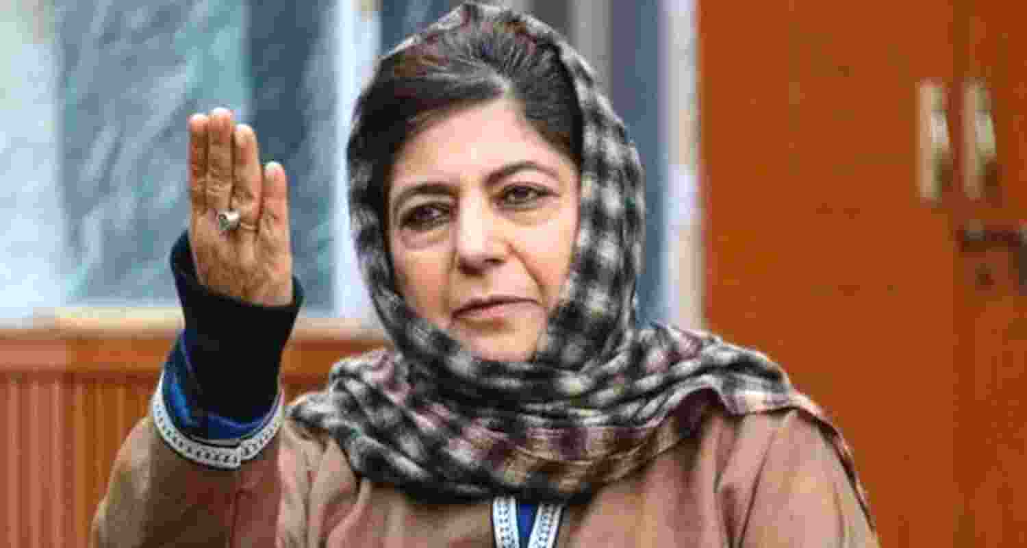 Democratic Party (PDP) Chief Mehbooba Mufti - file image.