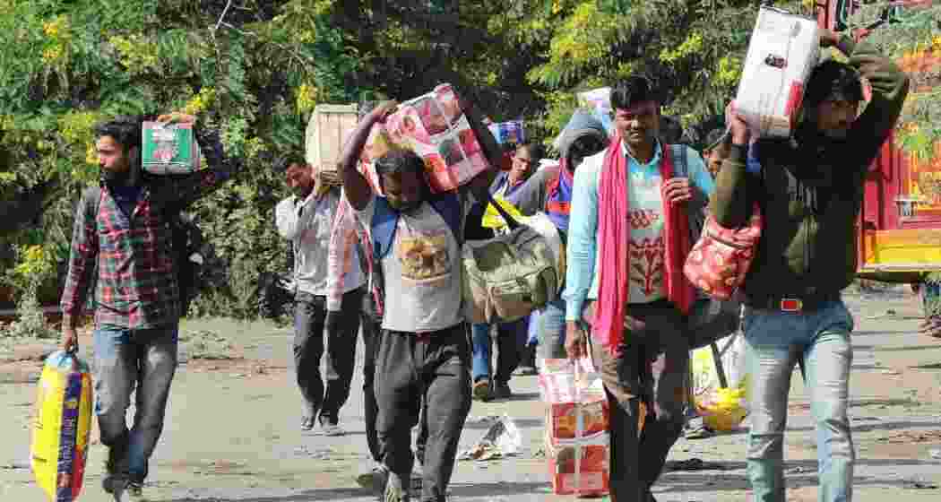 A representative image of migrant workers.