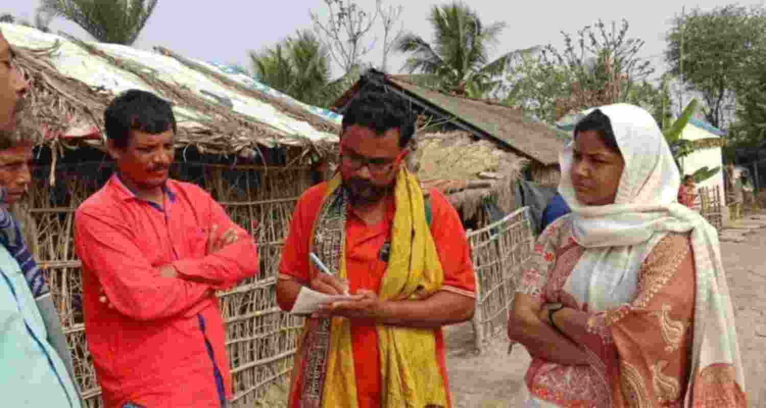 DYFI leader in Sandeshkhali.