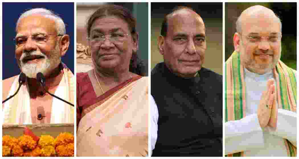 Prime Minister Narendra Modi, along with President Droupadi Murmu and senior ministers Rajnath Singh and Amit Shah conveyed wishes, marking the festive spirit across the country.