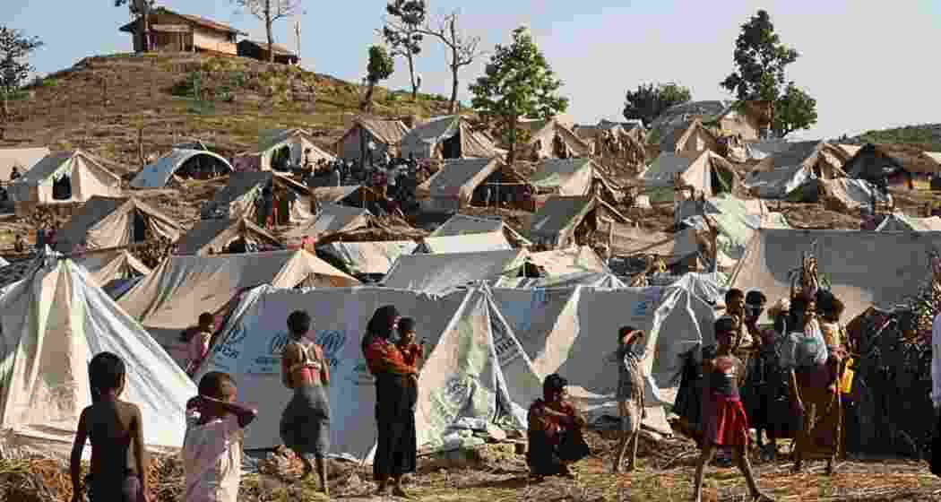 Refugees in a relief camp in Mizoram. File photo.