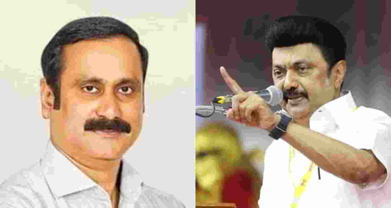 PMK leader Dr Anbumani Ramadoss (left) and Chief Minister MK Stalin. 