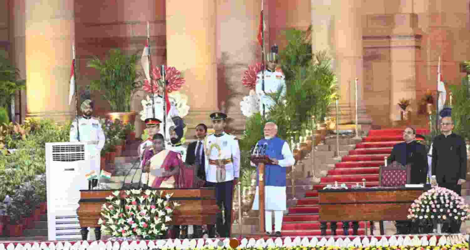 Prime Minister Narendra Modi expressed gratitude to the people of India as he entered his 25th year of serving as the head of a government on Tuesday in New Delhi.