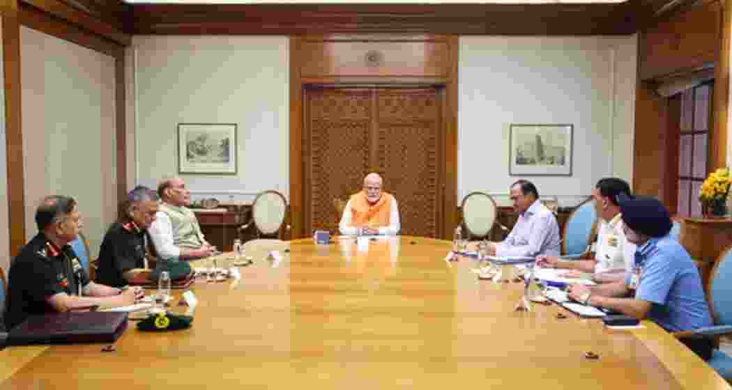 Prime Minister Narendra Modi met Defence Secretary Rajesh Kumar Singh on Monday, following the Pahalgam terror attack and ceasefire violations by Pakistan along the LoC and international border in Jammu.