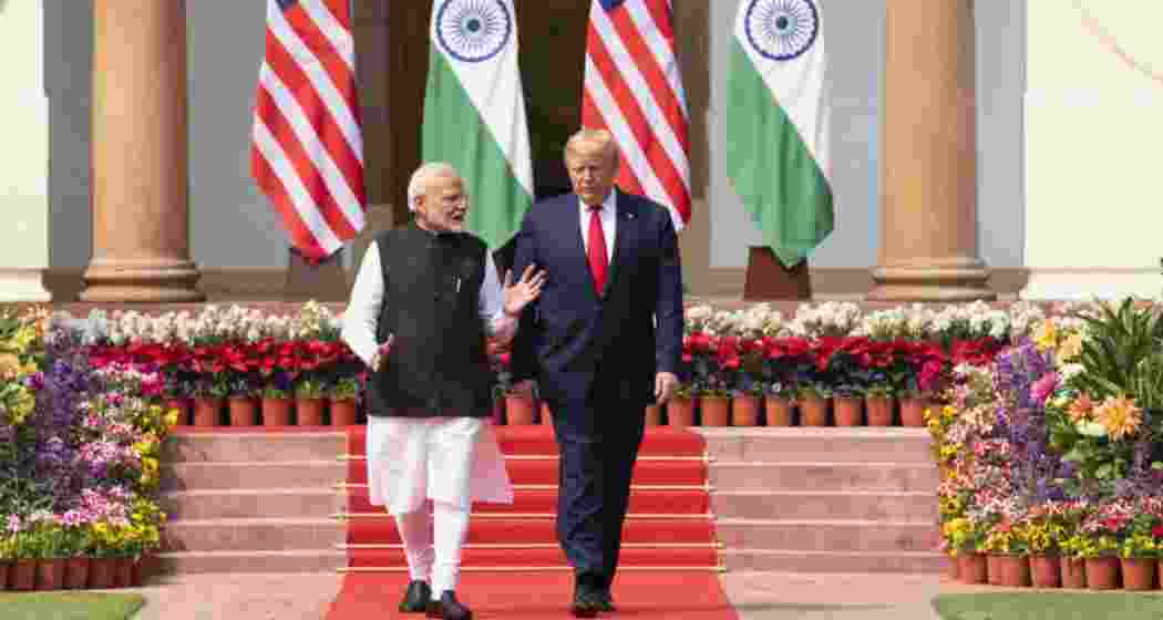 PM Narendra Modi with US President Donald Trump. File photo.