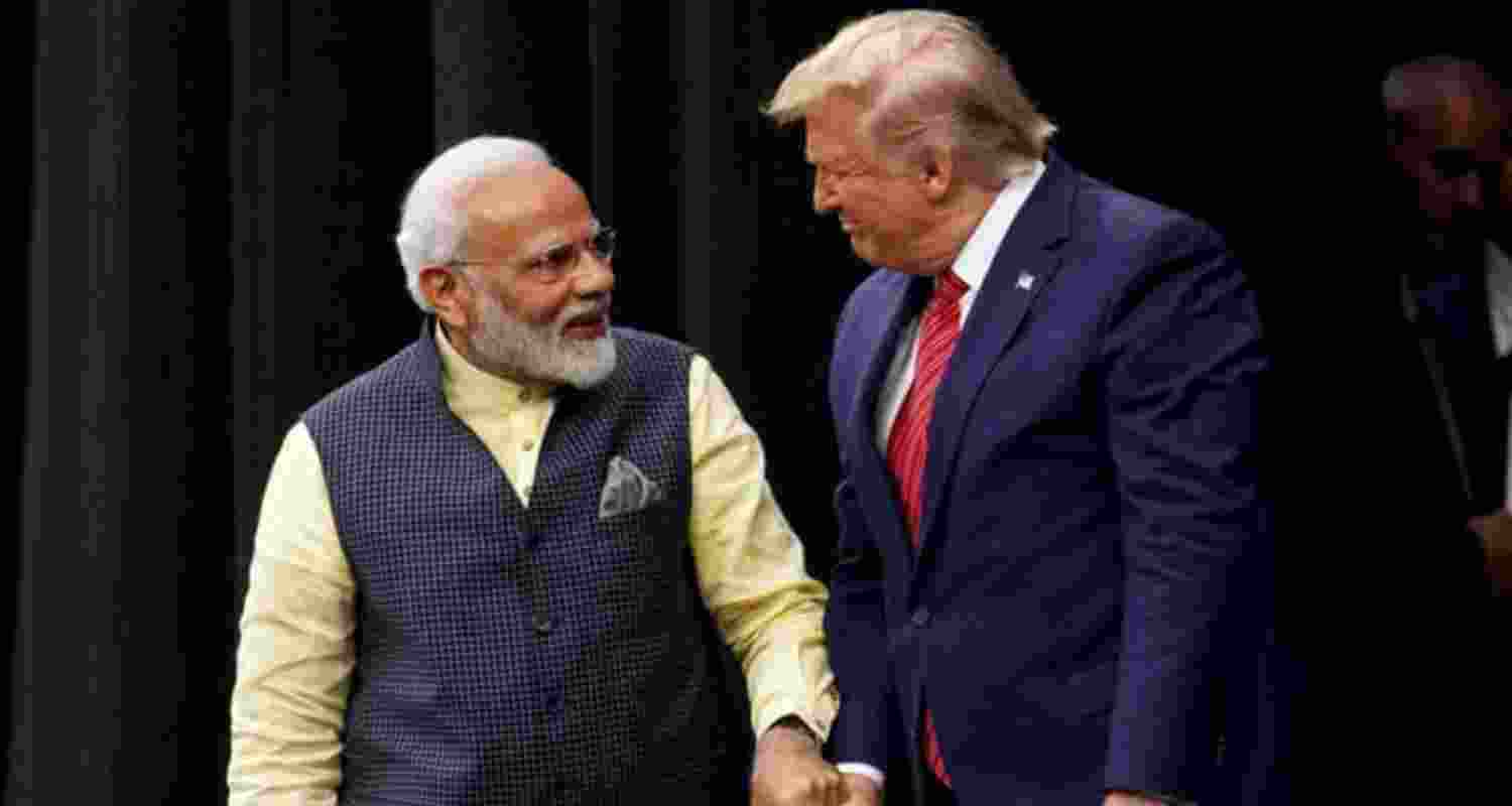 Prime Minister Narendra Modi with US President Donald Trump.