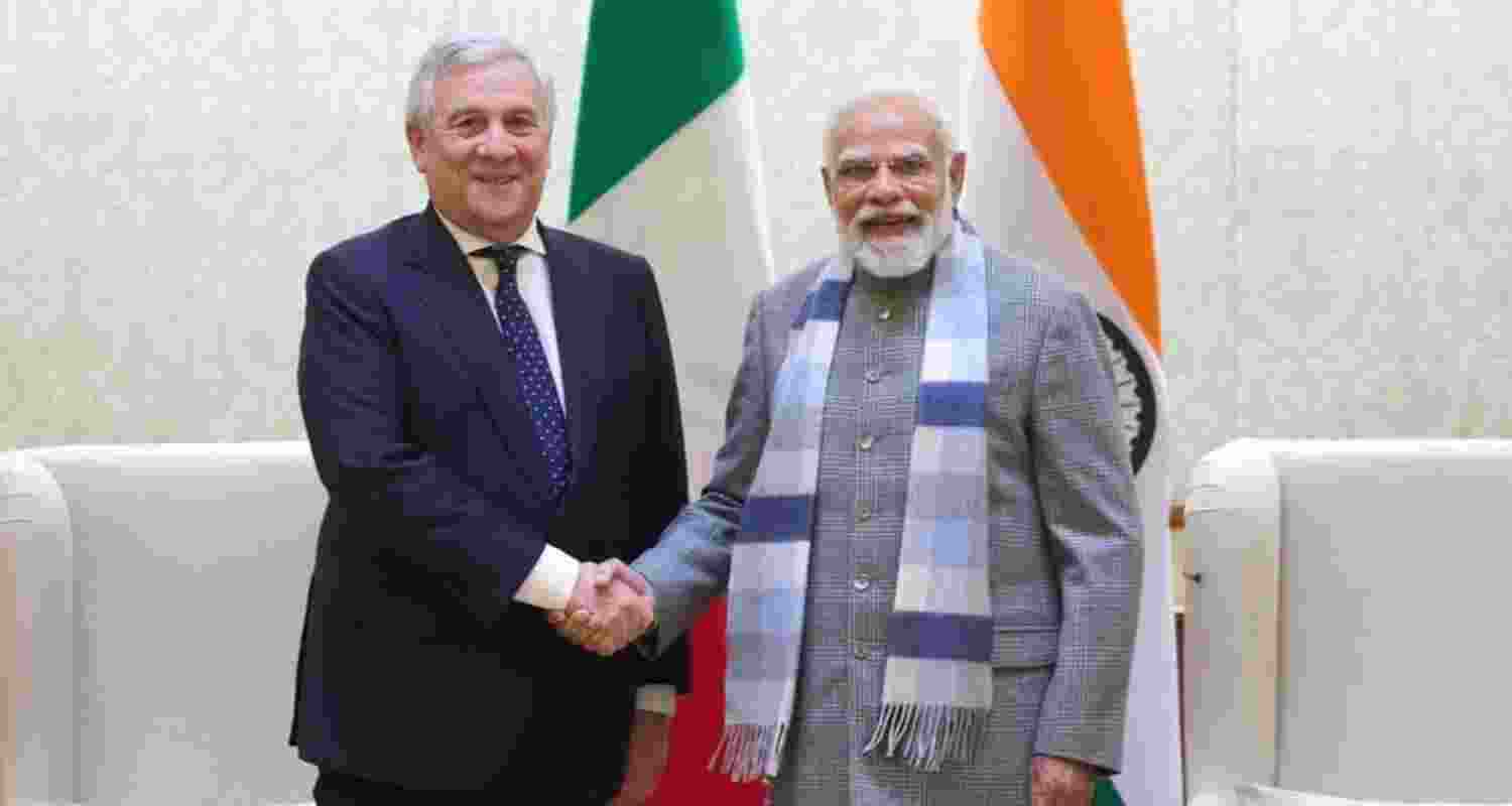 Prime Minister Narendra Modi met Italy’s Deputy Prime Minister and Minister of Foreign Affairs and International Cooperation, Antonio Tajani, on Wednesday in New Delhi.
