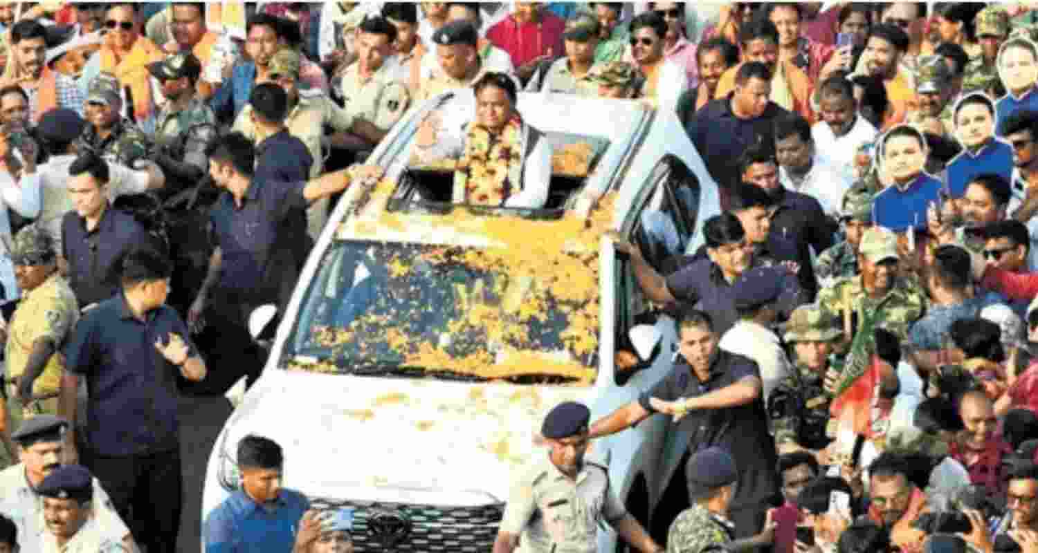Odisha CM holds roadshow in home district Keonjhar