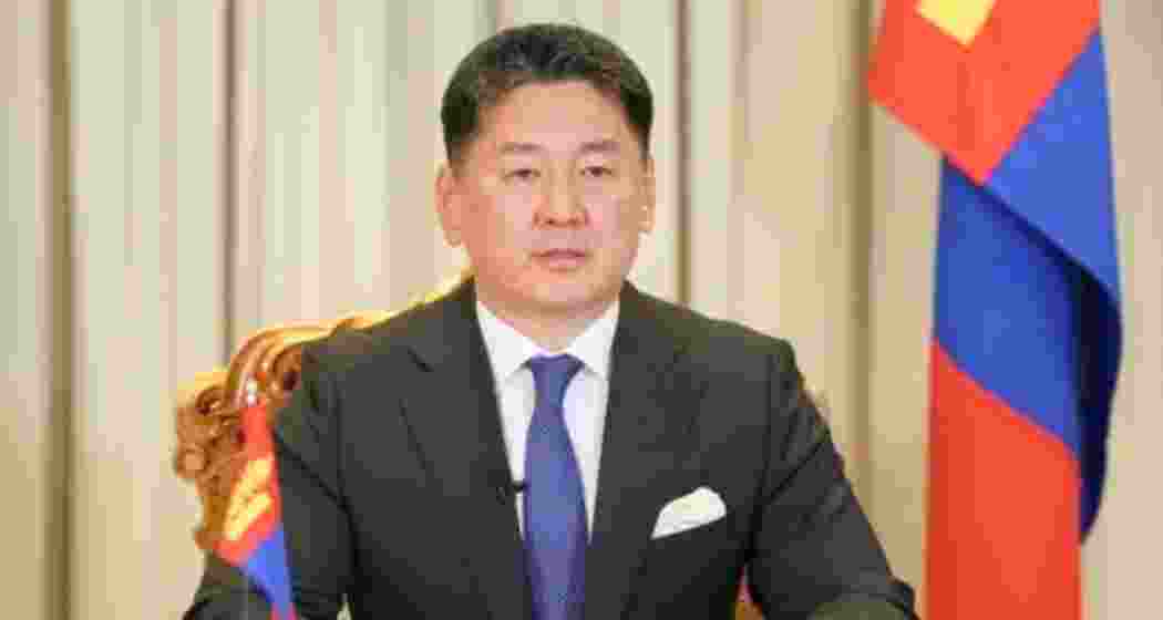 A file photo of President of Mongolia Khurelsukh Ukhnaa.