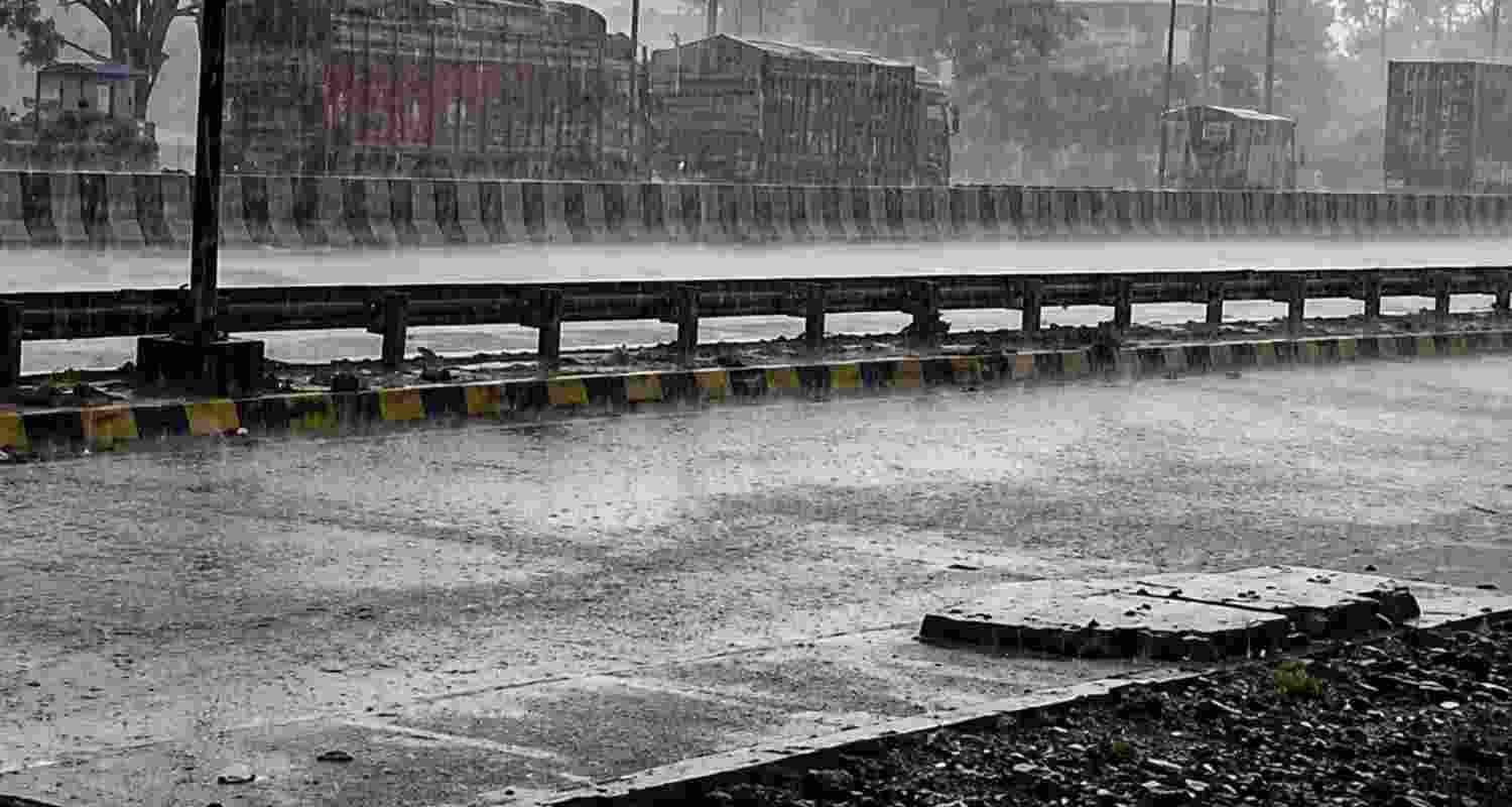 Heavy rain across Madhya Pradesh.
