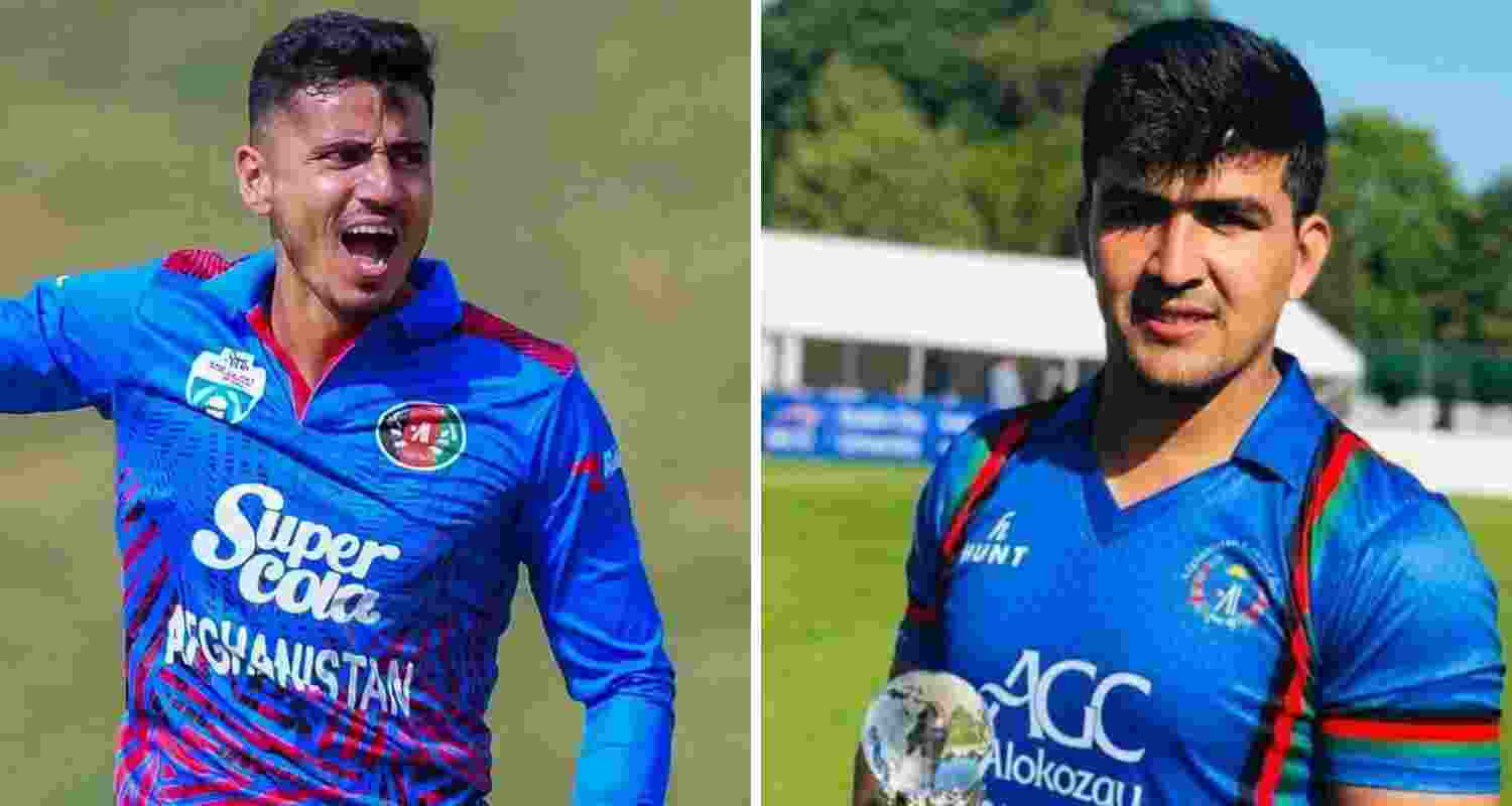 Mujeeb Ur Rahman(Left) has injured his right index finger and Hazratullah Zazia (Right) will be replacing him.