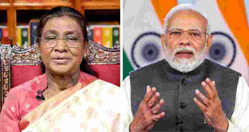President Droupadi Murmu and PM Narendra Modi.