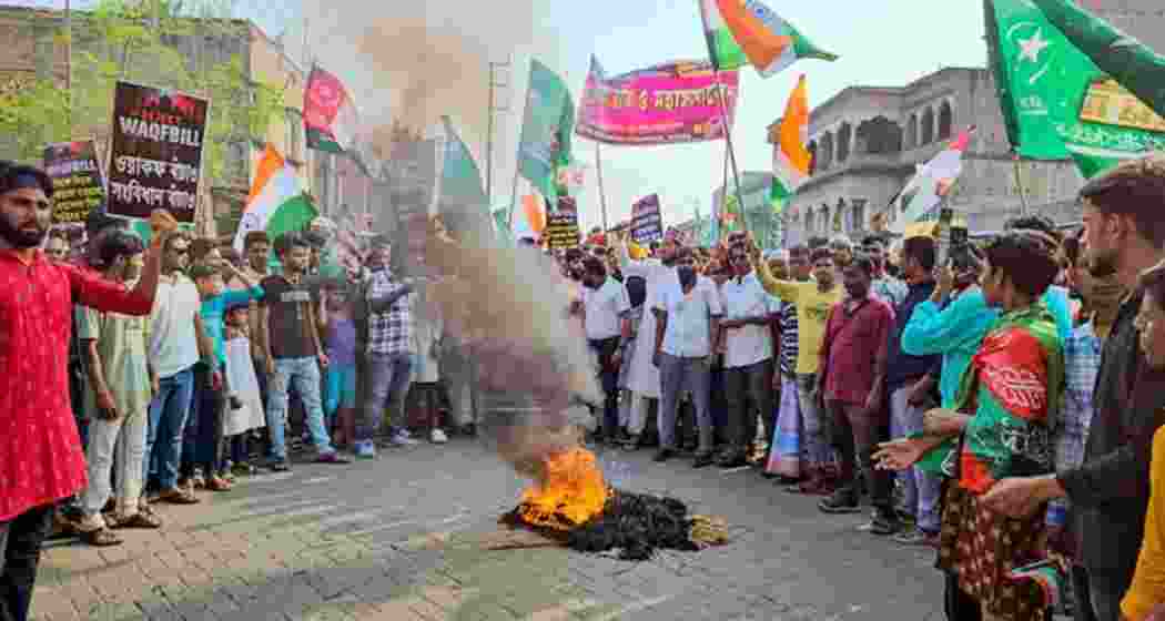 The violent protestors further blocked the National Highway 12 and pelted stones at police vehicles and set them ablaze.