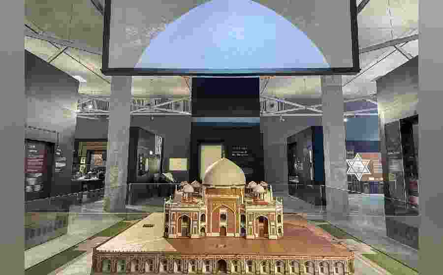 As the country's first sunken museum at the Humayun Tomb complex - a UNESCO World Heritage Site - in Delhi, is inaugurated on Monday, people can see old artefacts on display, including 'farmans', an astrolabe, a celestial sphere of the 1840s era and a warrior's helmet from approximately the 16th or the 17th century.