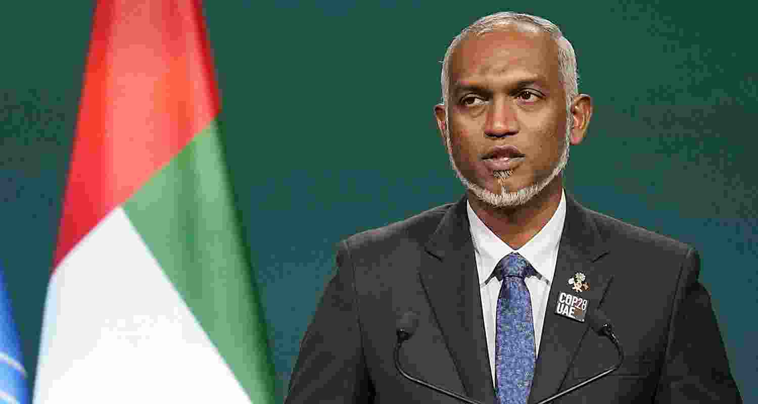 Maldives President Mohamed Muizzu announced new initiatives to strengthen the Maldives' military capabilities at the ceremony.