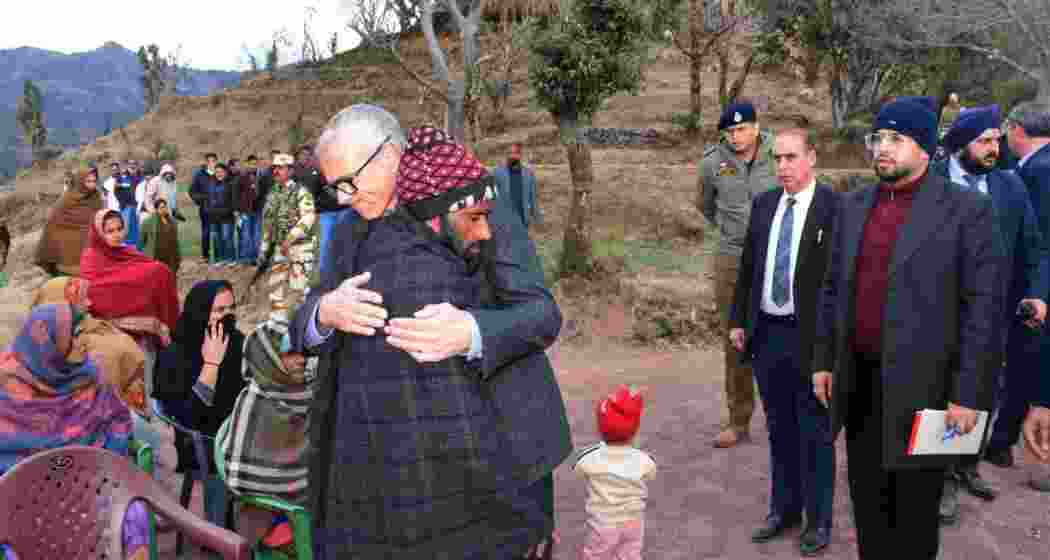 CM Omar Abdullah meets the family of the bereaved on Thursday, offering condolences and support during their time of loss.