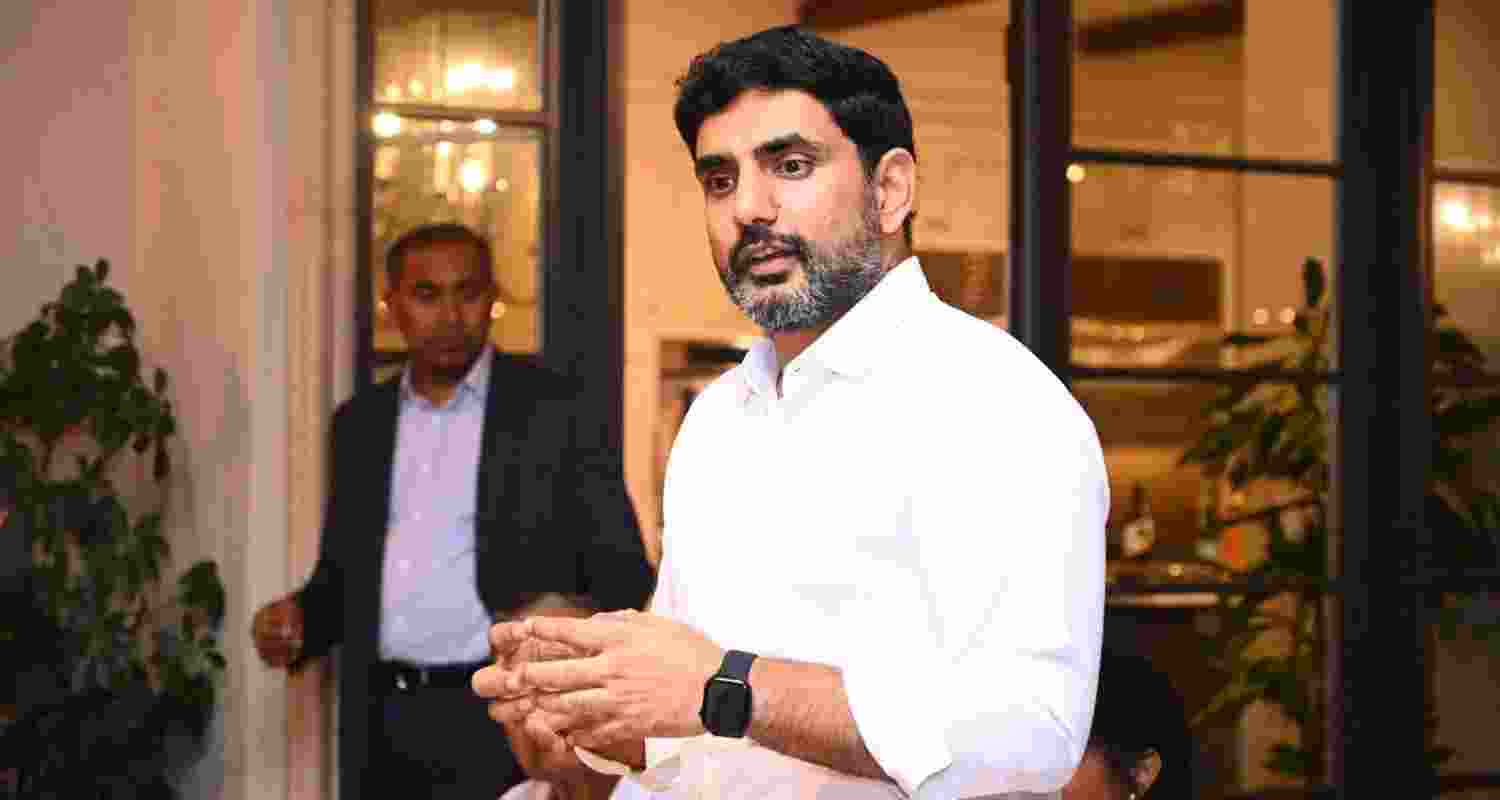 Andhra Pradesh IT Minister Nara Lokesh - file image.