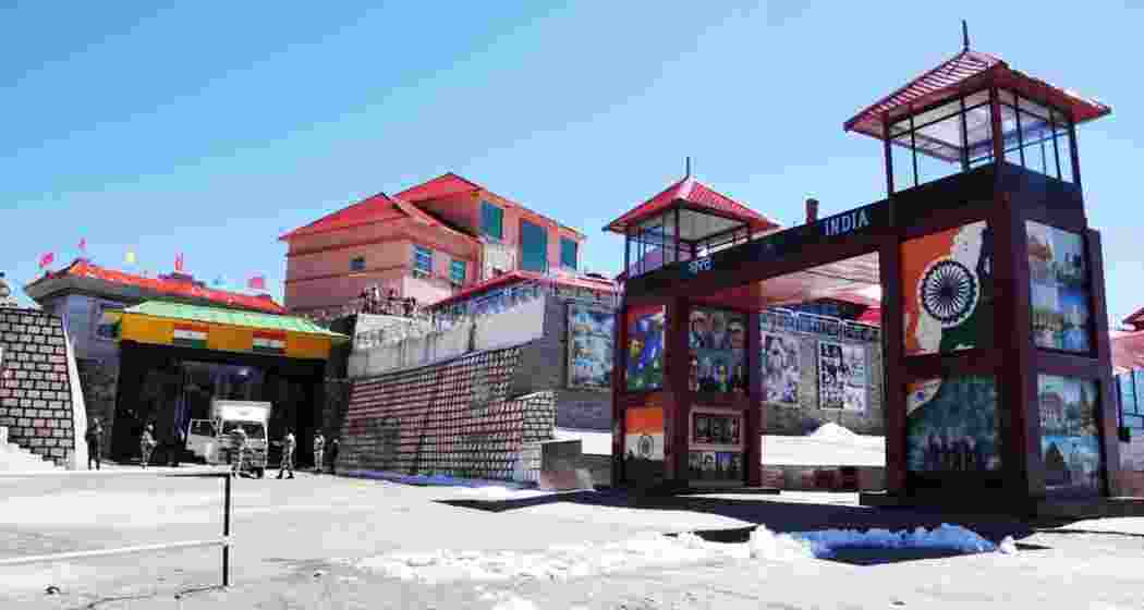 The Nathula Pass in Sikkim. The Nathula Pass in Sikkim.
