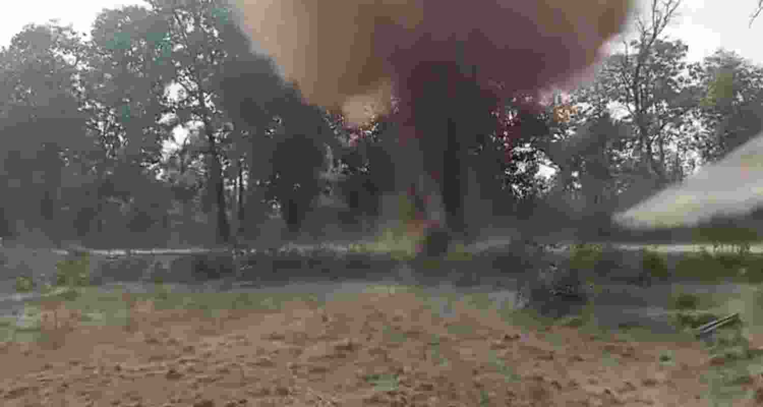 Two Naxalites were killed in an early morning encounter with DRG personnel in Chhattisgarh’s Bijapur district as an anti-Maoist operation continues.