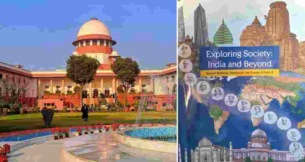 A view of the Supreme Court of India in New Delhi, where the Centre informed the court about forming an expert panel to review a Class 8 NCERT chapter on the judiciary.