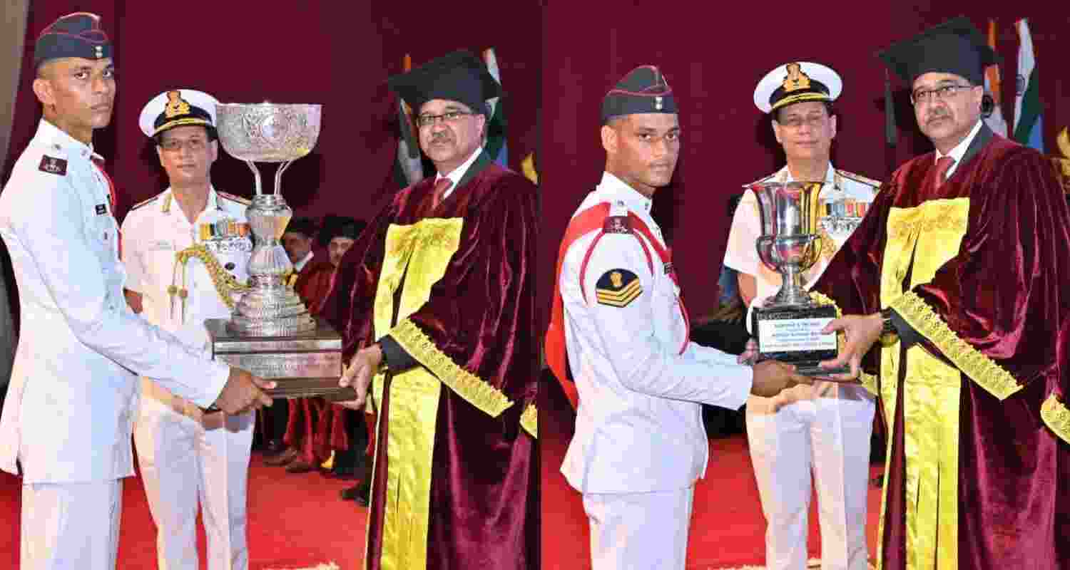 NDA cadets during convocation. 