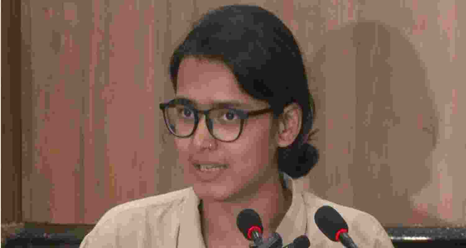 A national leader of All India Students’ Association (AISA), Neha Bora.
