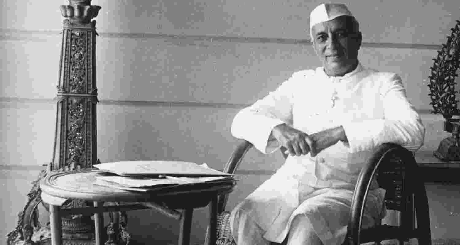 India's first Prime Minister Jawaharlal Nehru.